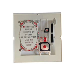 VTG No Matter Where I Serve My Guests It Seems They Like‎ My Kitchen Best Magnet